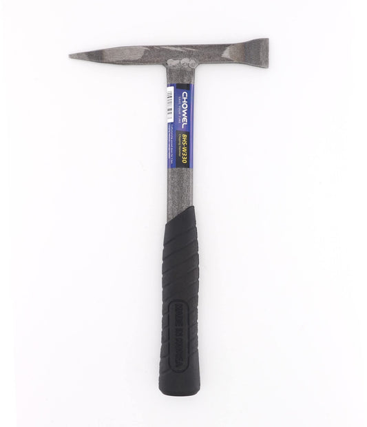 CHOWEL BHS-W330 Welding Chipping Hammer, 13 oz Lightweight Forged Steel Slag & Spatter Removal Tool with Shock-Reducing Rubber Grip