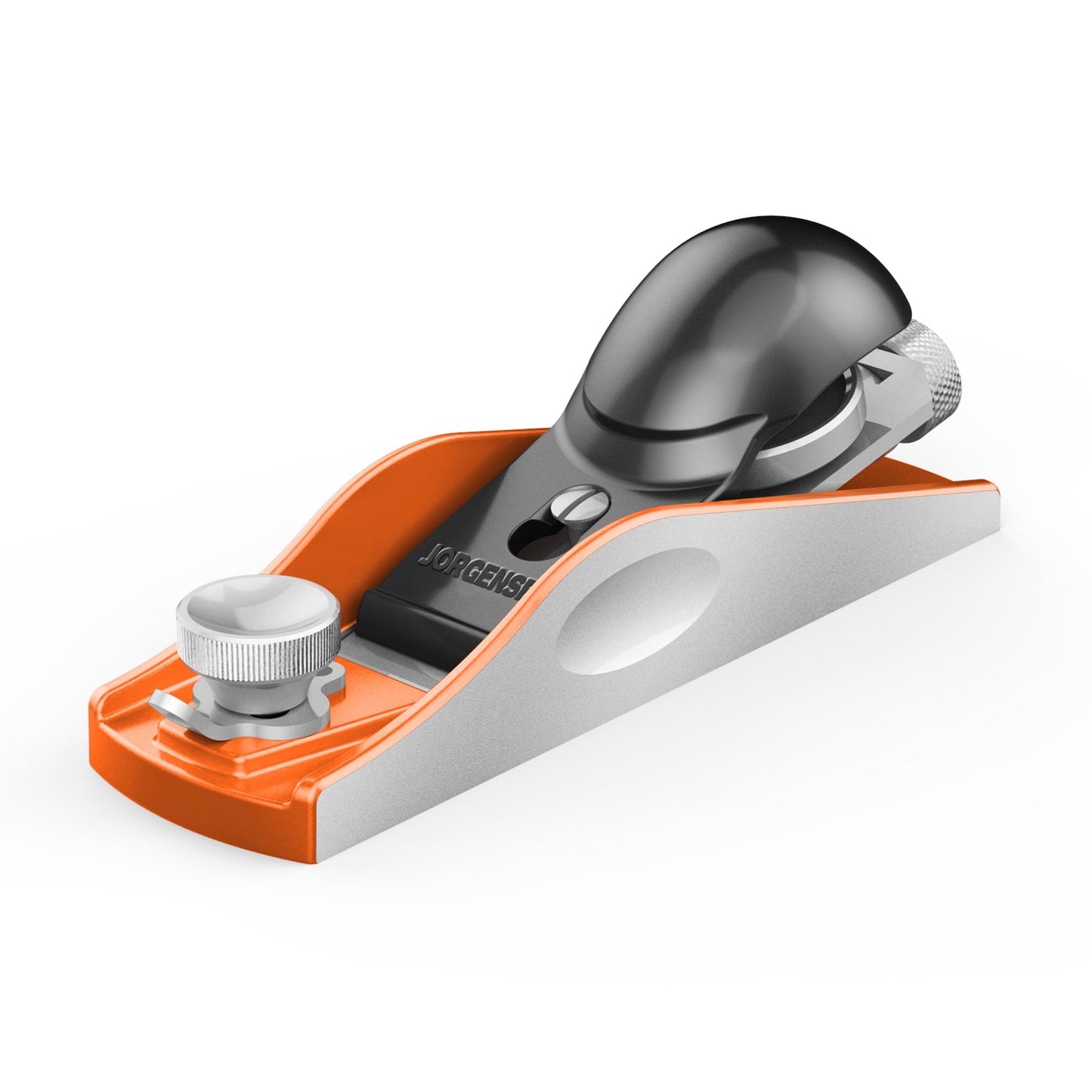 JORGENSEN No.60-1/2 6-1/4" Wood Hand Planer, Low Angle Block Plane for Trimming, Craft & Woodworking, Adjustable Mouth, Ductile Iron Body