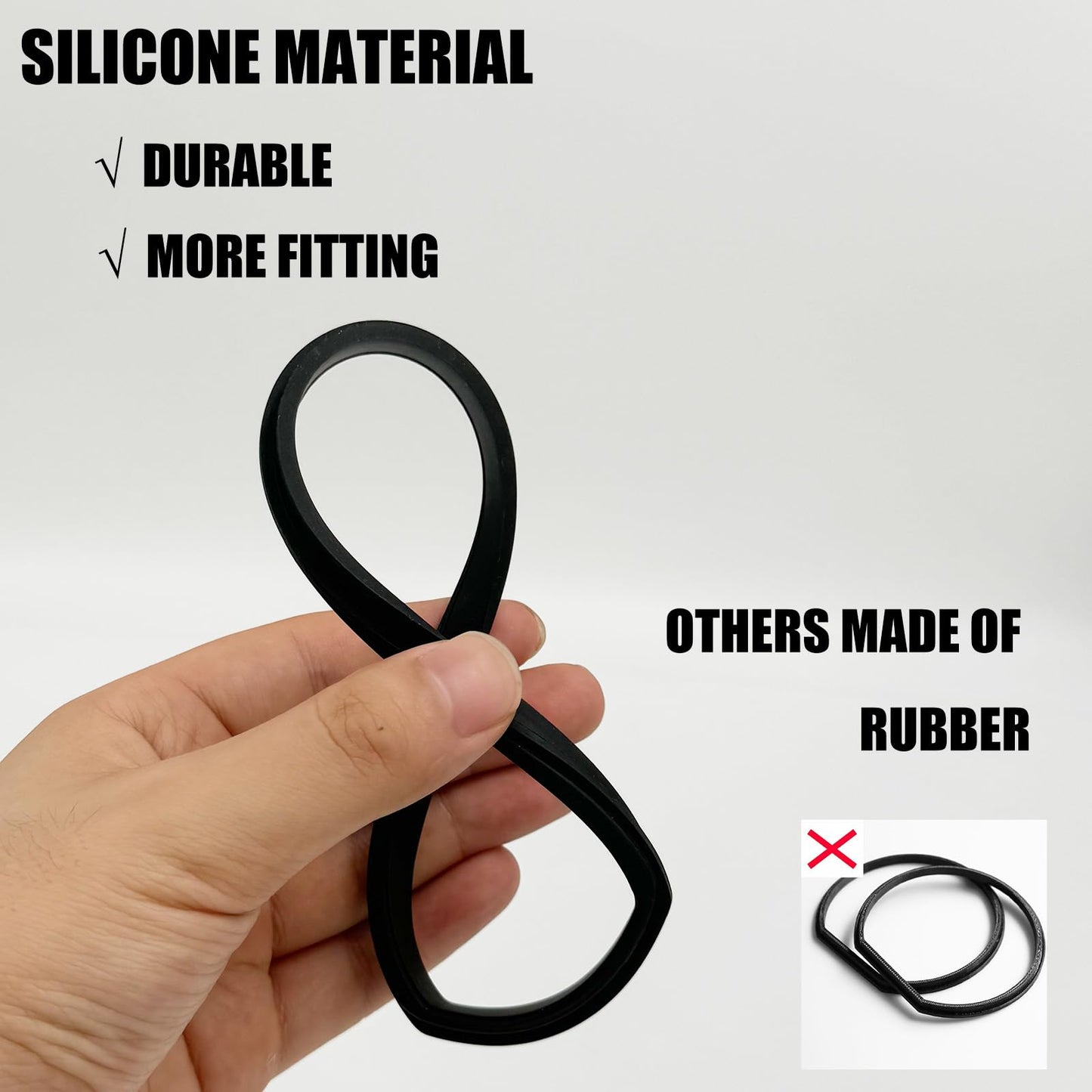 MITCHENIFY 2-Pack Silicone Replacement Gaskets for Ryobi 18V Stick Vacuum Dust Bin Lid, Compatible with PCL720, PBLSV716/717