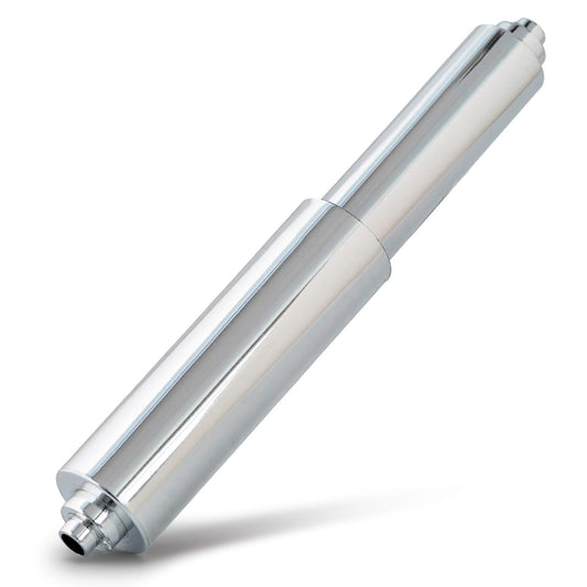 Universal Plastic Spring Loaded Toilet Paper Roll Holder Replacement, Chrome (1, Chrome)