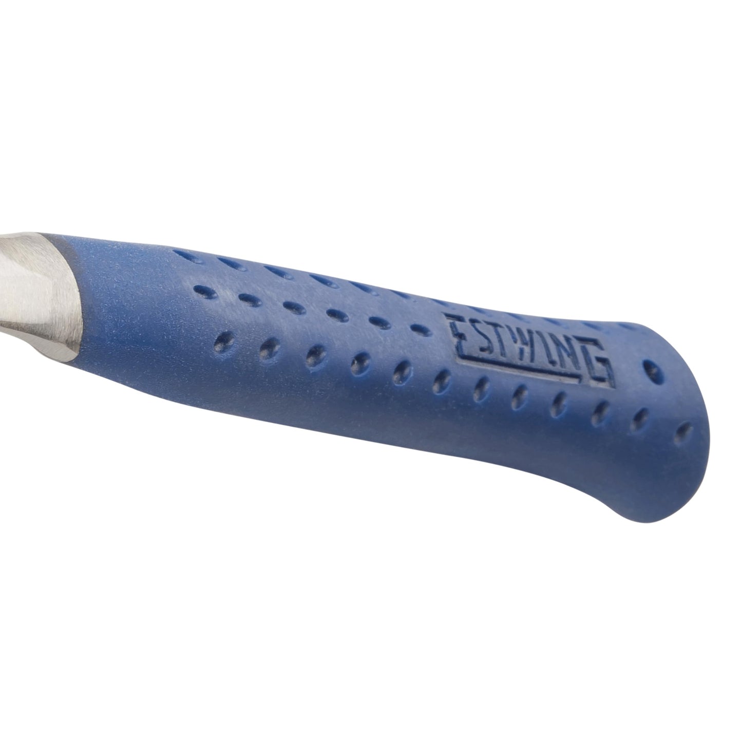 ESTWING Hammer - 16 oz Curved Claw with Smooth Face & Shock Reduction Grip - E3-16C,Silver