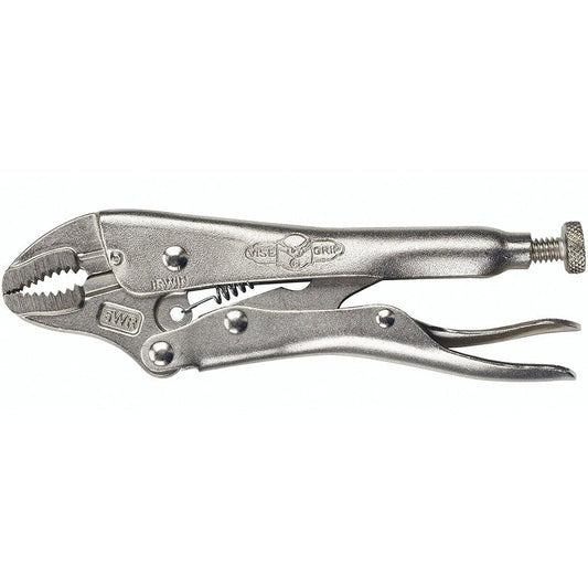 IRWIN VISE-GRIP Locking Pliers with Wire Cutter, 5-Inch, Curved Jaw (902L3)