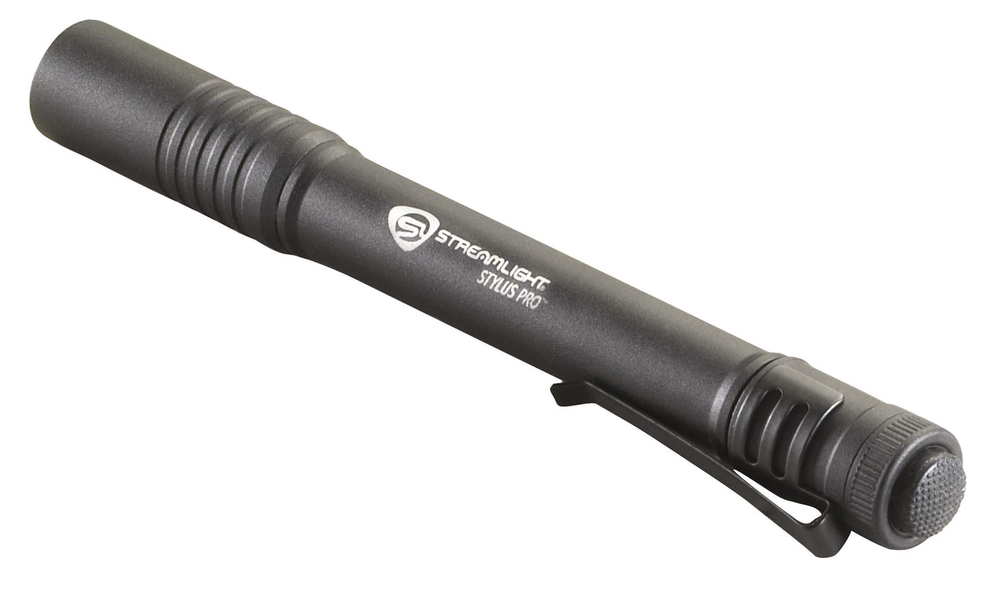 Streamlight 66118 Stylus Pro 100-Lumen Penlight with 2 AAA Alkaline Batteries, Black