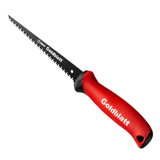 Goldblatt Drywall Saw – 6-Inch Jab Saws, Keyhole Saws with Soft Grip Handle, Hand Saw, Sheetrock Cutter, Wallboard Cutter with 8 TPI Bi-Metal Blade