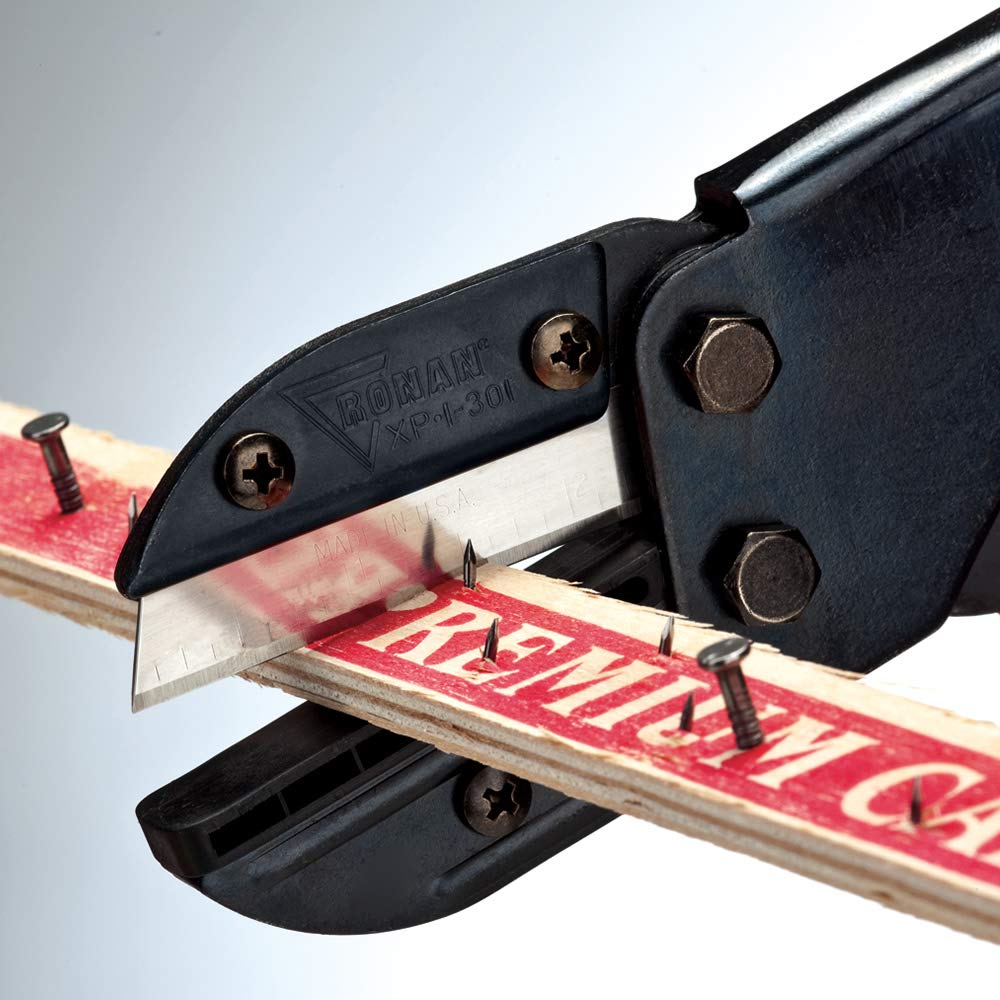 Ronan Multi-Cut Industrial Cutter – Heavy-Duty Ergonomic Tool for Plastic, Rubber, Wood & Leather with Replaceable Blades, 3 Extras