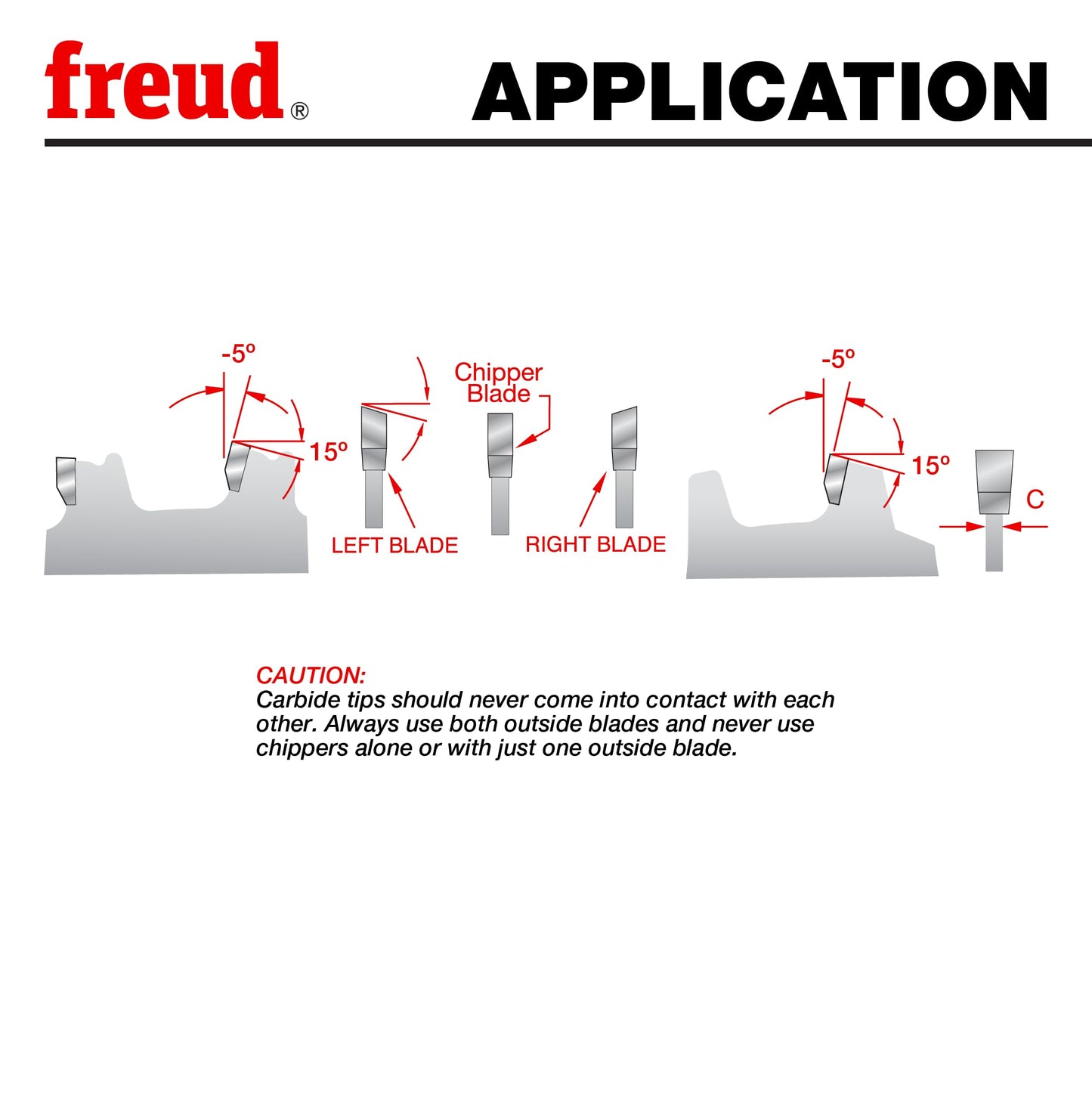 Freud Pro Dado Set 8" x 12T, Tico Hi-Density Carbide, 5/8" Arbor, 6000 RPM Max – Precision Crosscut Performance SD208S