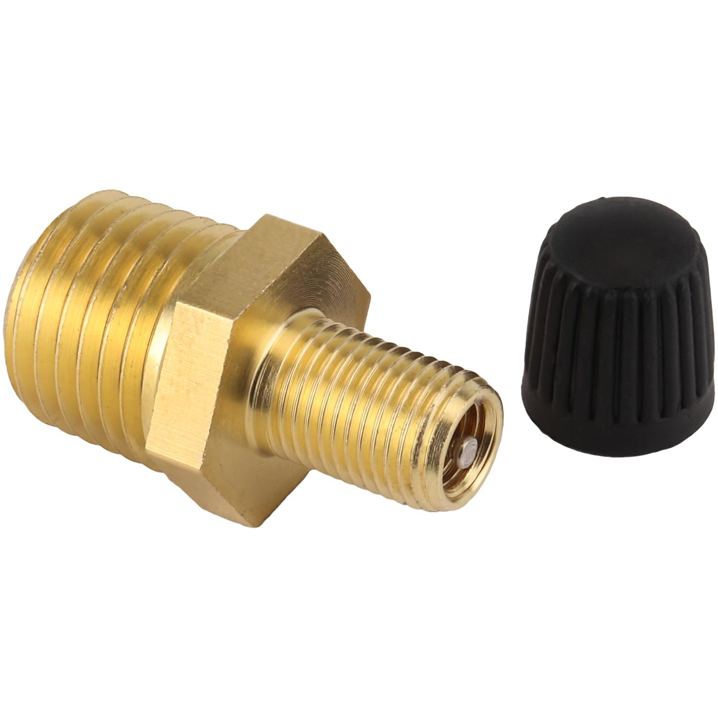 Milton S-684-4 1/4" MNPT Male Tank Valve, includes Protective Caps (Pack of 2)