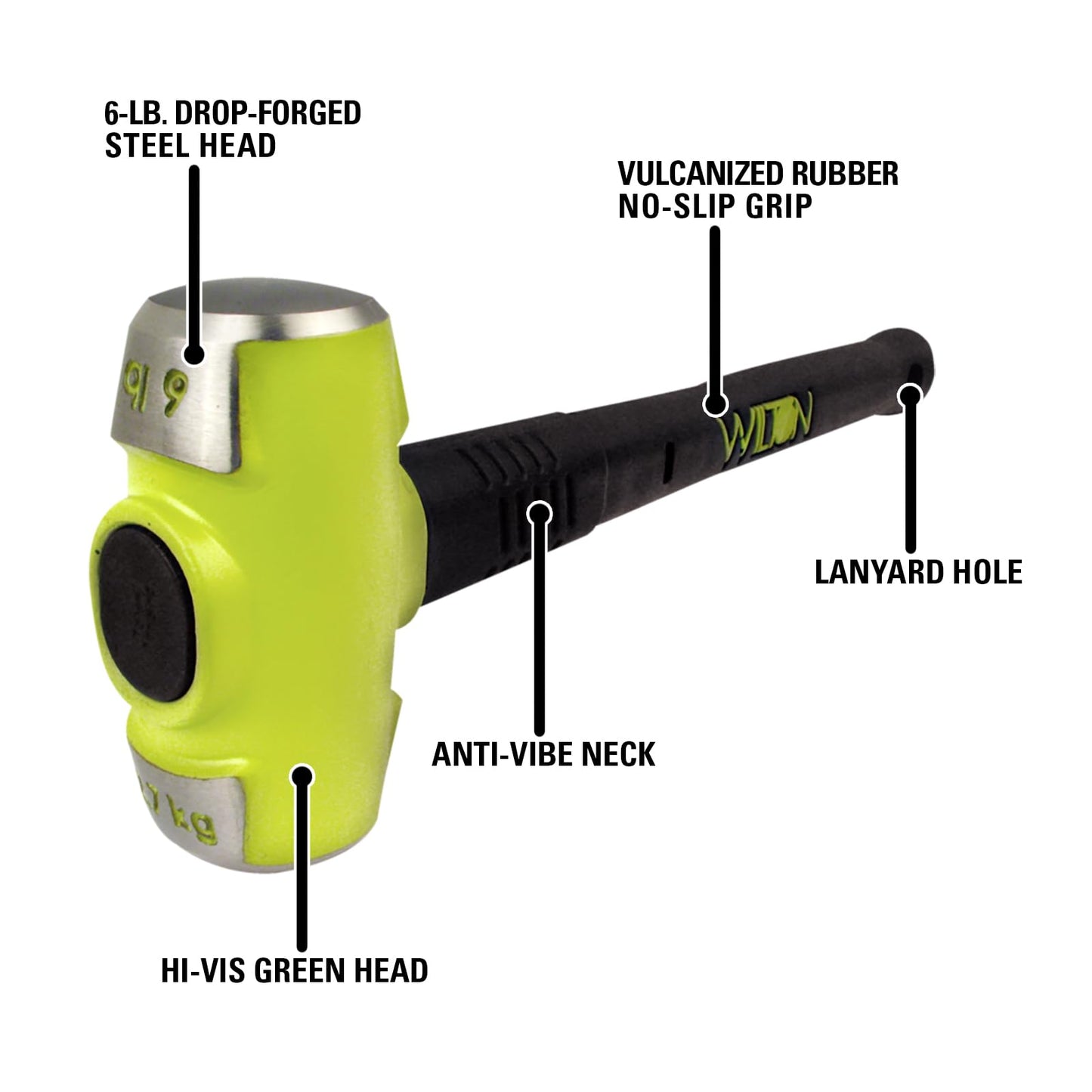 Wilton B.A.S.H 16" Sledge Hammer, 6 Lb Head (20616)