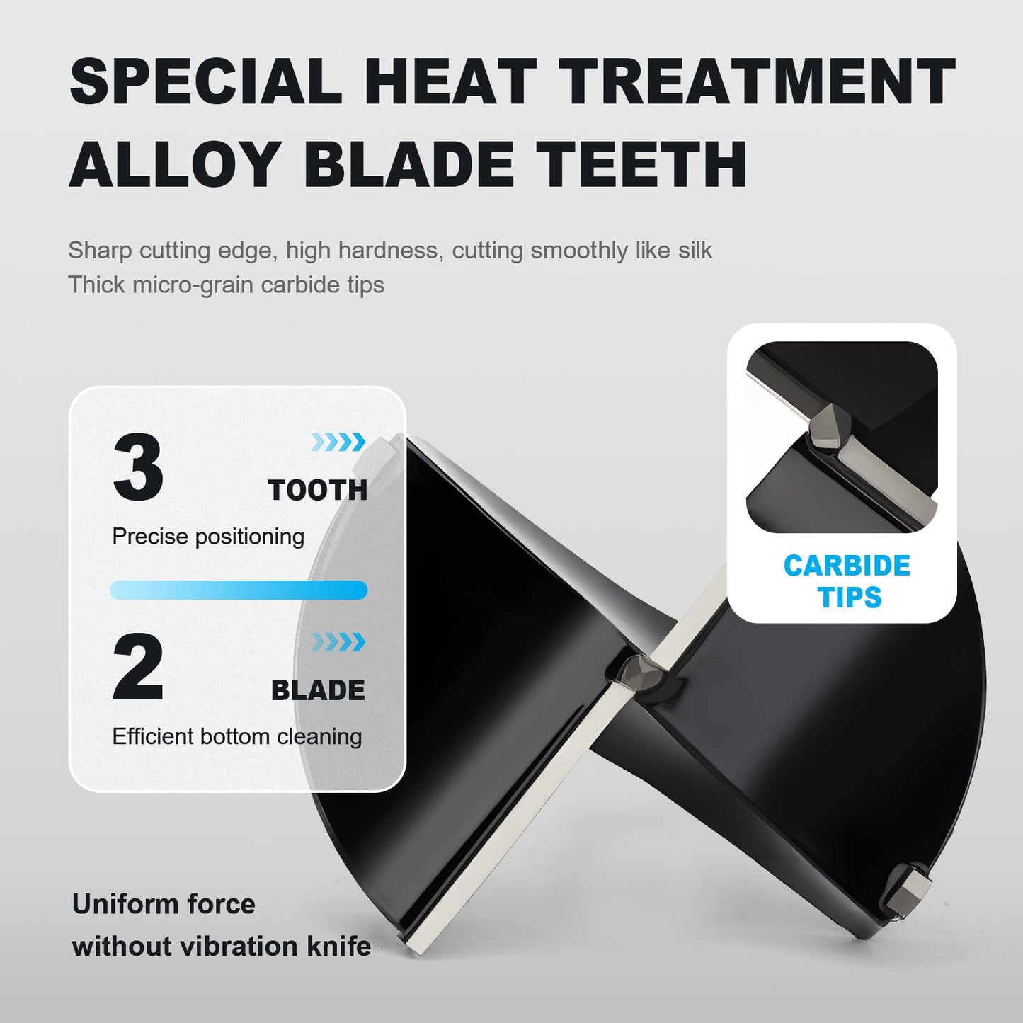 1-1/2 Inch Forstner Drill Bit Carbide Tipped,Woodworking Hinge Cutter for Precise Flat Bottom Holes in Hard Wood,Plywood,Plastic - Professional Grade