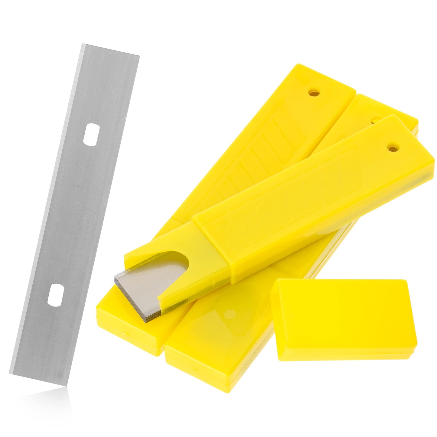 Bates 30-Pack 4" Carbon Steel Scraper Blades, Floor & Paint Razor Blade Replacement for Scrapers