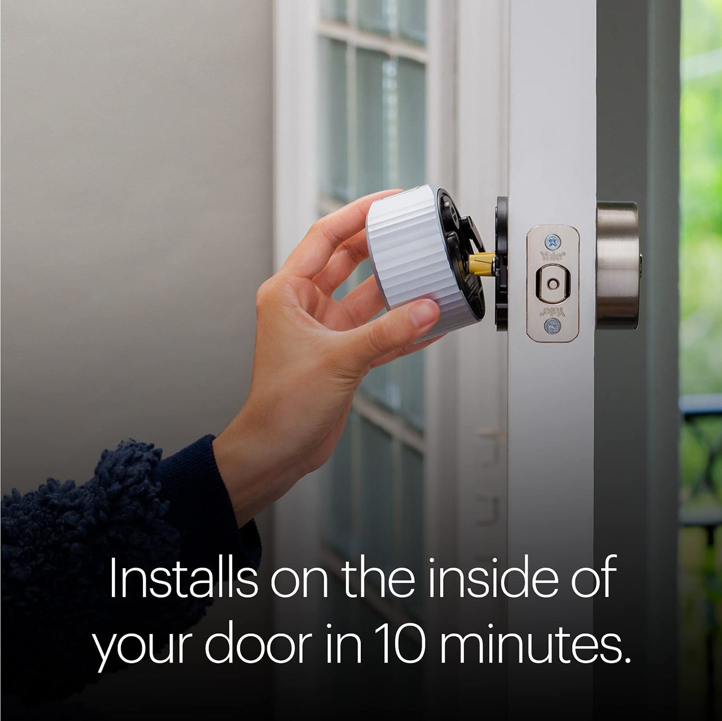 August Home, Silver Wi-Fi Connected Smart Keyless Entry Door Lock, Electronic Door Lock Fits Your Existing Deadbolt in Minutes, ‎ ‎AUG-SL05-M01-S01