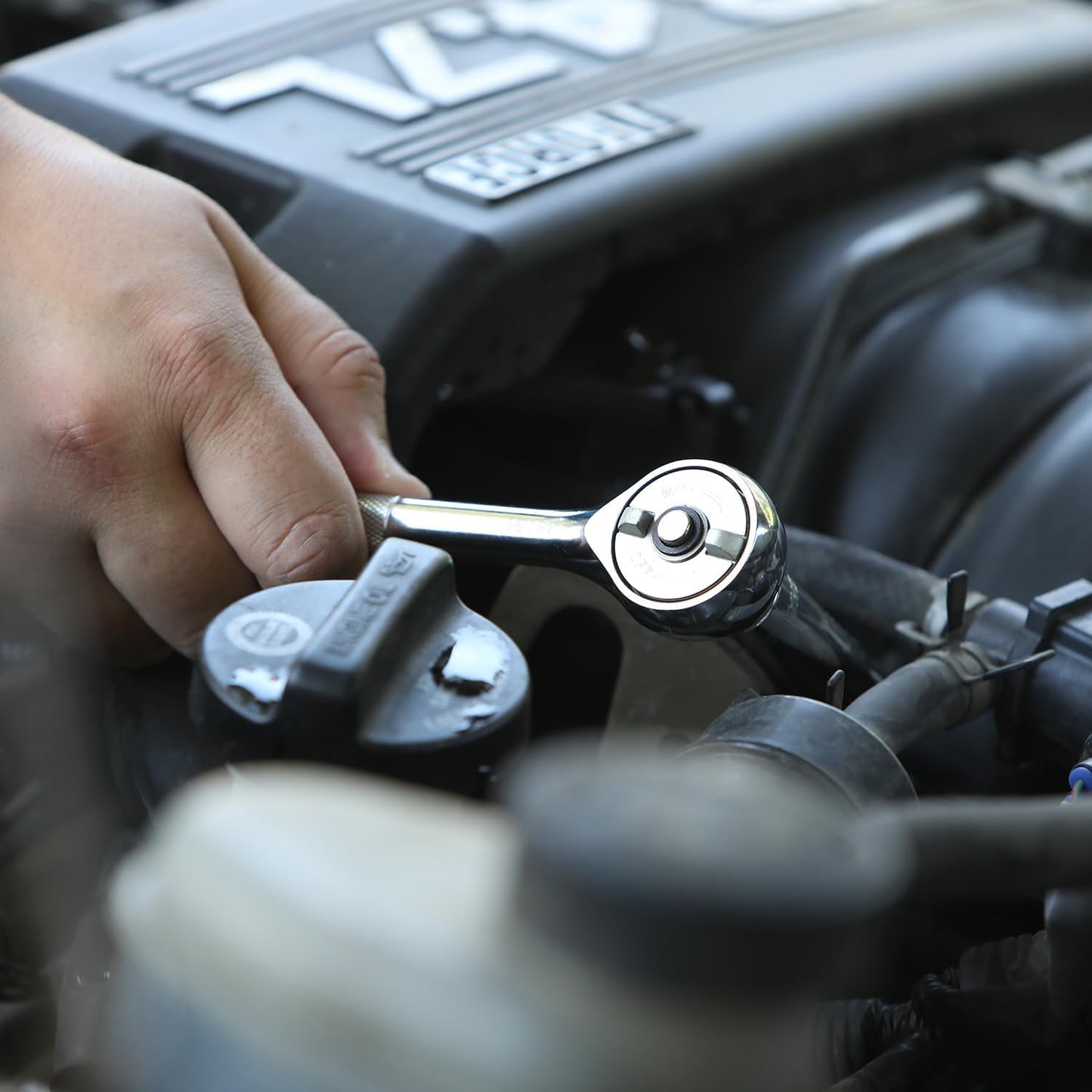 Zero Degree Gearless Ratchet Wrench Set 3 pc - Less than 1 Degree Swing for Tight Spaces, 1/4-Inch-, 3/8-Inch-, and 1/2-Inch Drive Ratchets