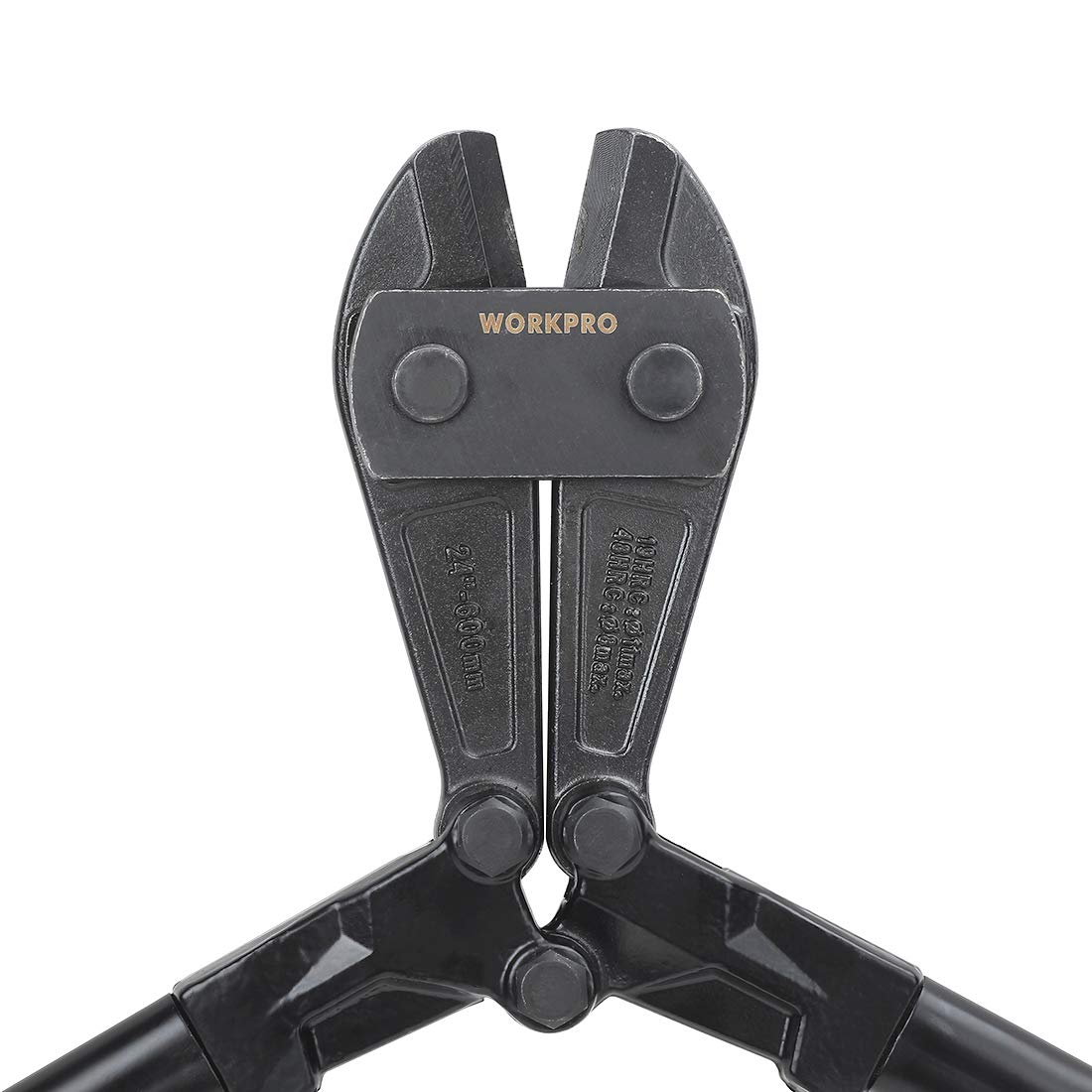 WORKPRO 24" Bolt Cutter with Chrome Vanadium Steel Blade, Cuts Padlocks, Chains, Rivets, Soft Metal, Bi-Material Rubber Grip W017015A