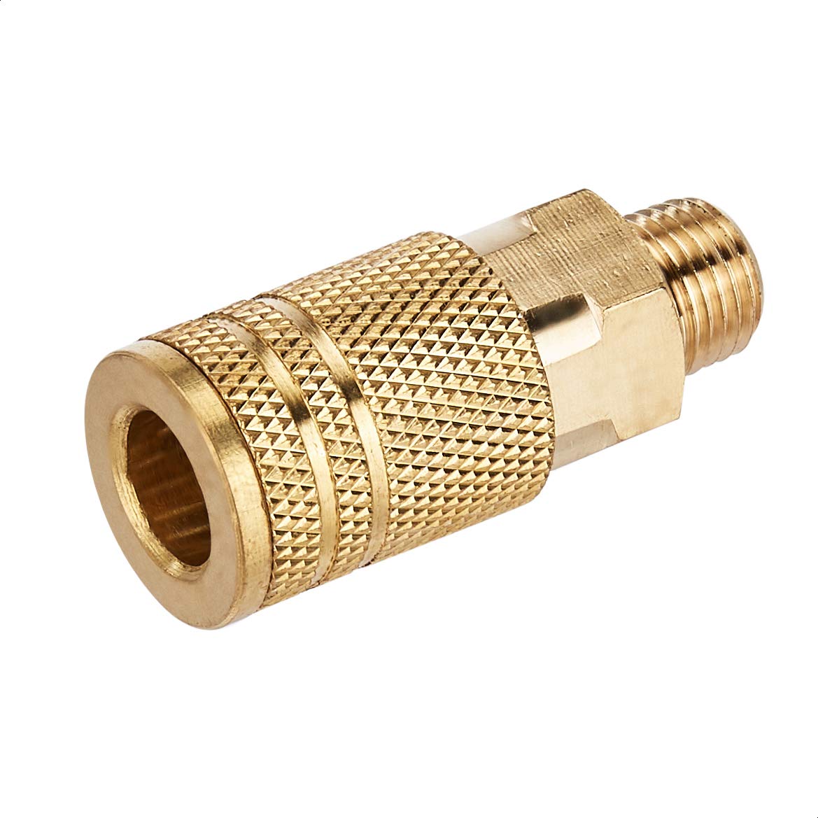 Amazon Basics Quick Connect Brass Air Coupler and Plug Kit - 1/4-Inch NPT Fittings, 14 count (Pack of 1)