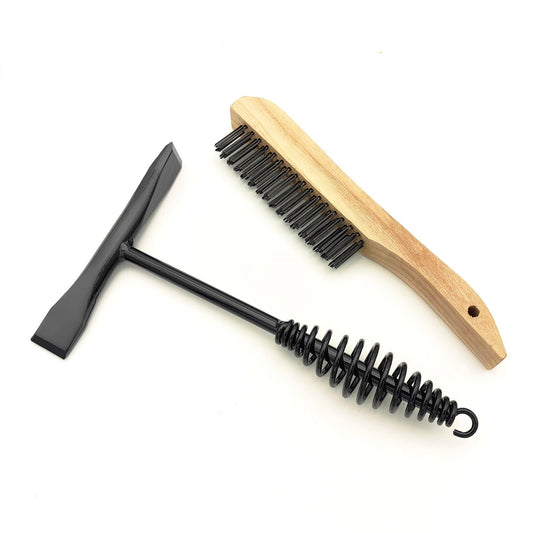 VASTOOLS Welding Chipping Hammer with Coil Spring Handle,10.5",Cross Chisel and Vertical Chisel