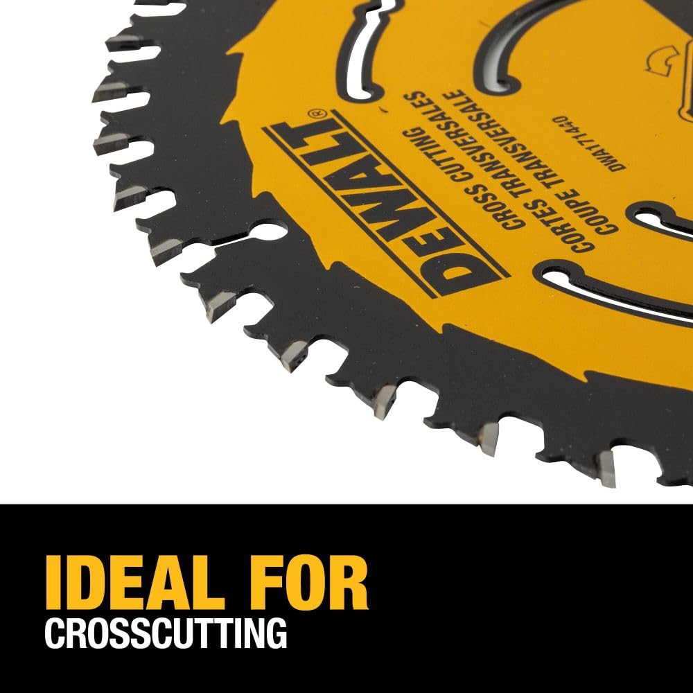 DEWALT Circular Saw Blade, 7 1/4 Inch, 40 Tooth, Wood Cutting (DWA171440)