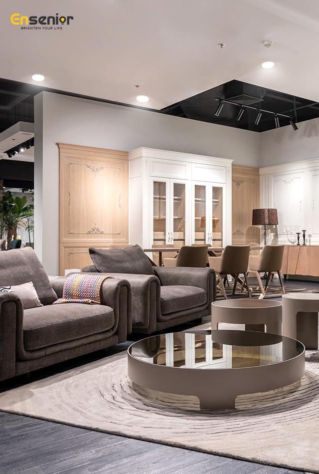 Ensenior 12-Pack 6" LED Recessed Canless Light, Dimmable, 5000K Daylight, 12W 120V, 1200LM, Ultra-Thin Wafer, ETL/FCC/IC Rated