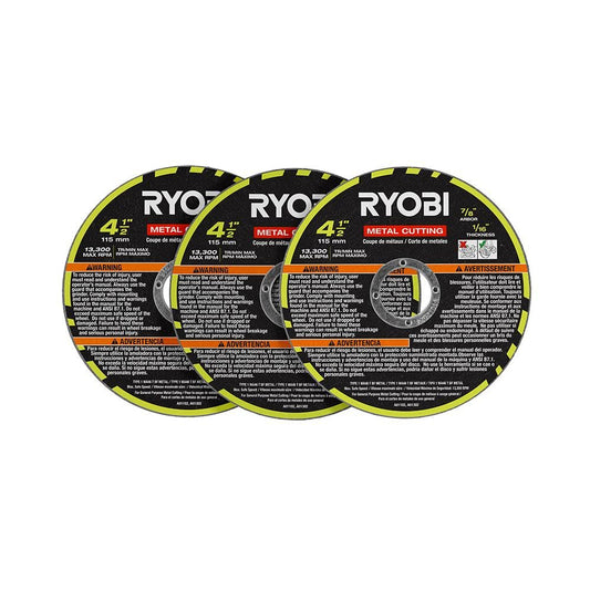 RYOBI 4-1/2 in. Metal Cutting Wheel (3-Piece)