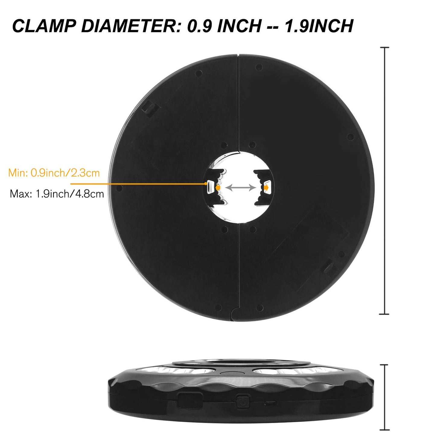 Umbrella Light for Patio, 28 LED Cordless with 3 Brightness Modes, Built-in Battery, 220LM, for Camping, Tent & Outdoor Use