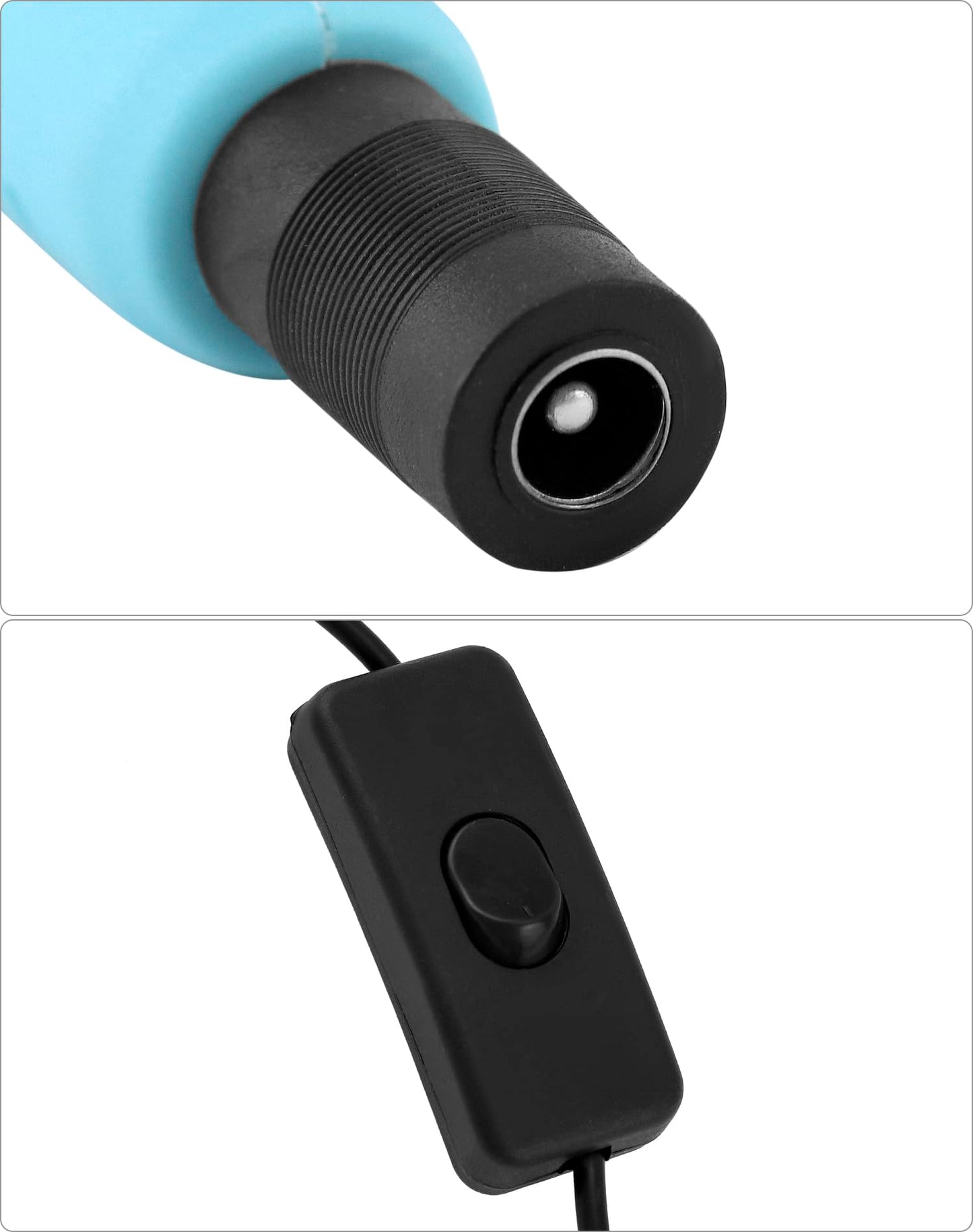 QWORK 15W Electric Hot Wire Foam Cutter, Fast Heating, 4" Precision Cut, Ergonomic Handle, Dual Voltage 100-240V for Foam & Polystyrene