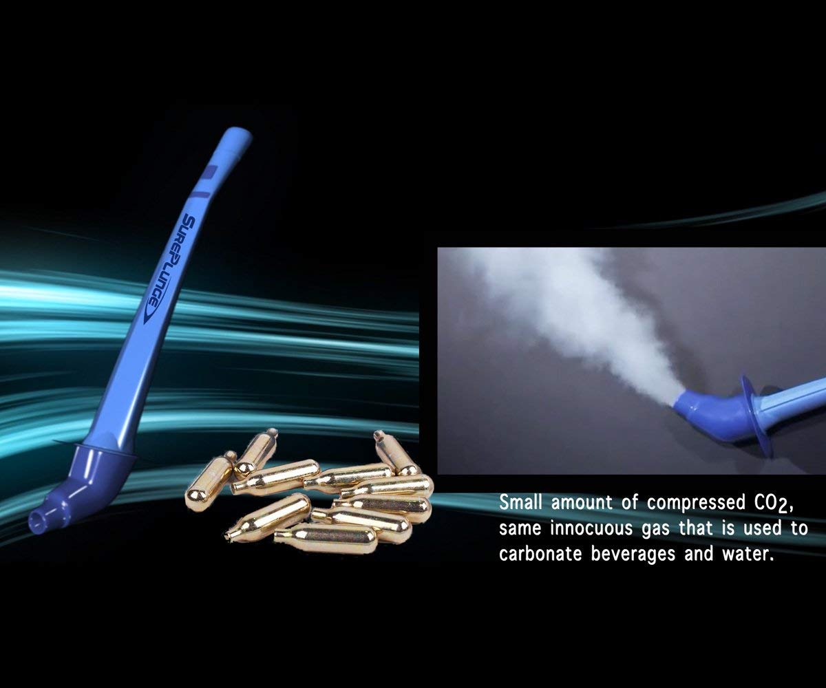 SurePlunge Co2 Cylinder - Qty 10pk (Original Replacement 8g - Single-use)