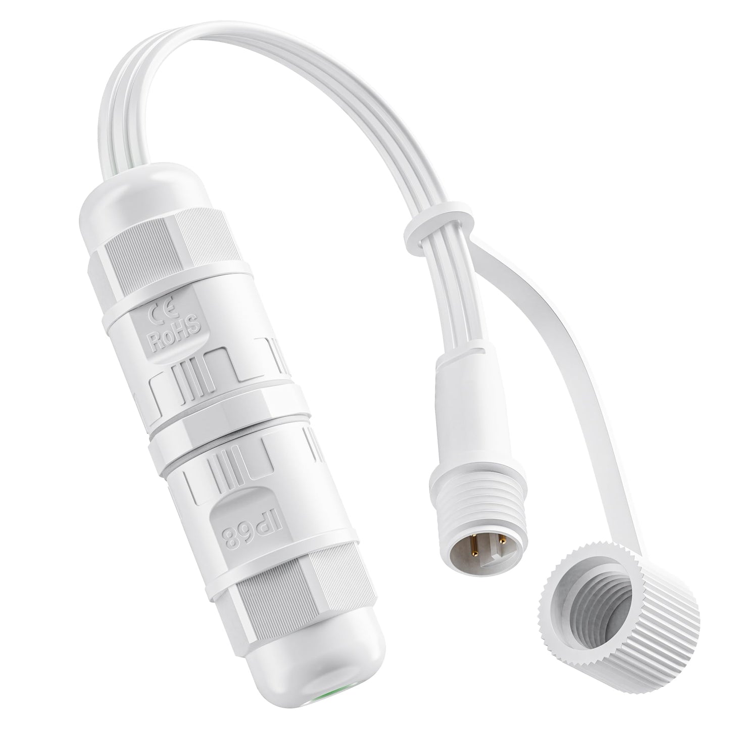 CybeRoad Splice Output Connector for Govee Outdoor Lights, Waterproof Male Extension Cable, Compatible with H706A/B/C & H703A/B