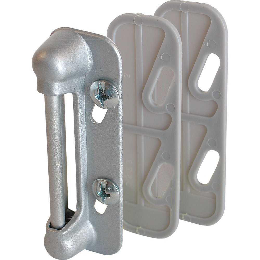 Prime-Line K 5003 Aluminum, Spring-Loaded Screen Door Strike Plate (Single Pack)