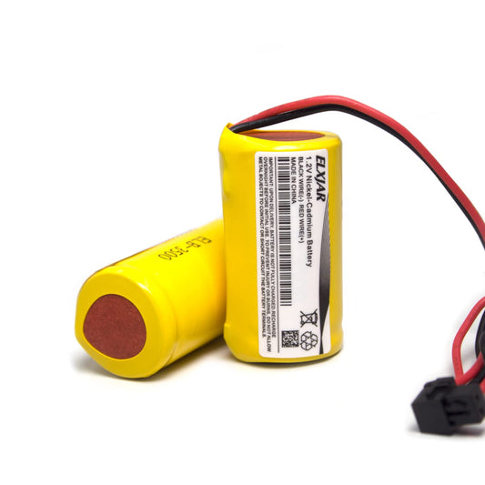 Coonyard (2-Pack) 1.2V 1200mAh Ni-CD Battery Pack Replacement for Lithonia ELB3500 Exit Sign Emergency Light