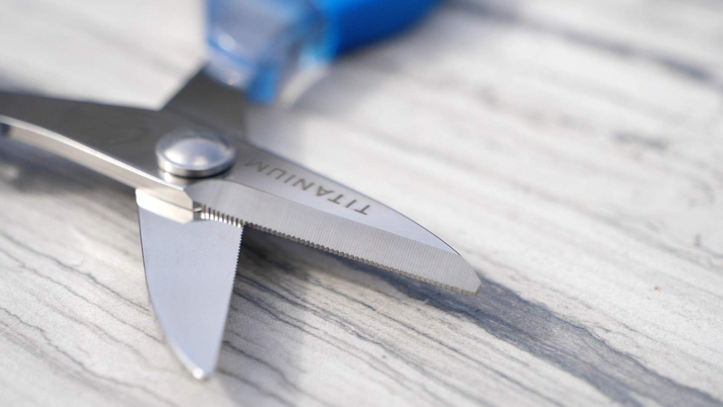 CUDA 5.5" Large Braid Shears – Heavy-Duty Fishing Line Cutter for Braid, Mono & Fluorocarbon, Dual Serrated Blades, Non-Slip Comfort Grip