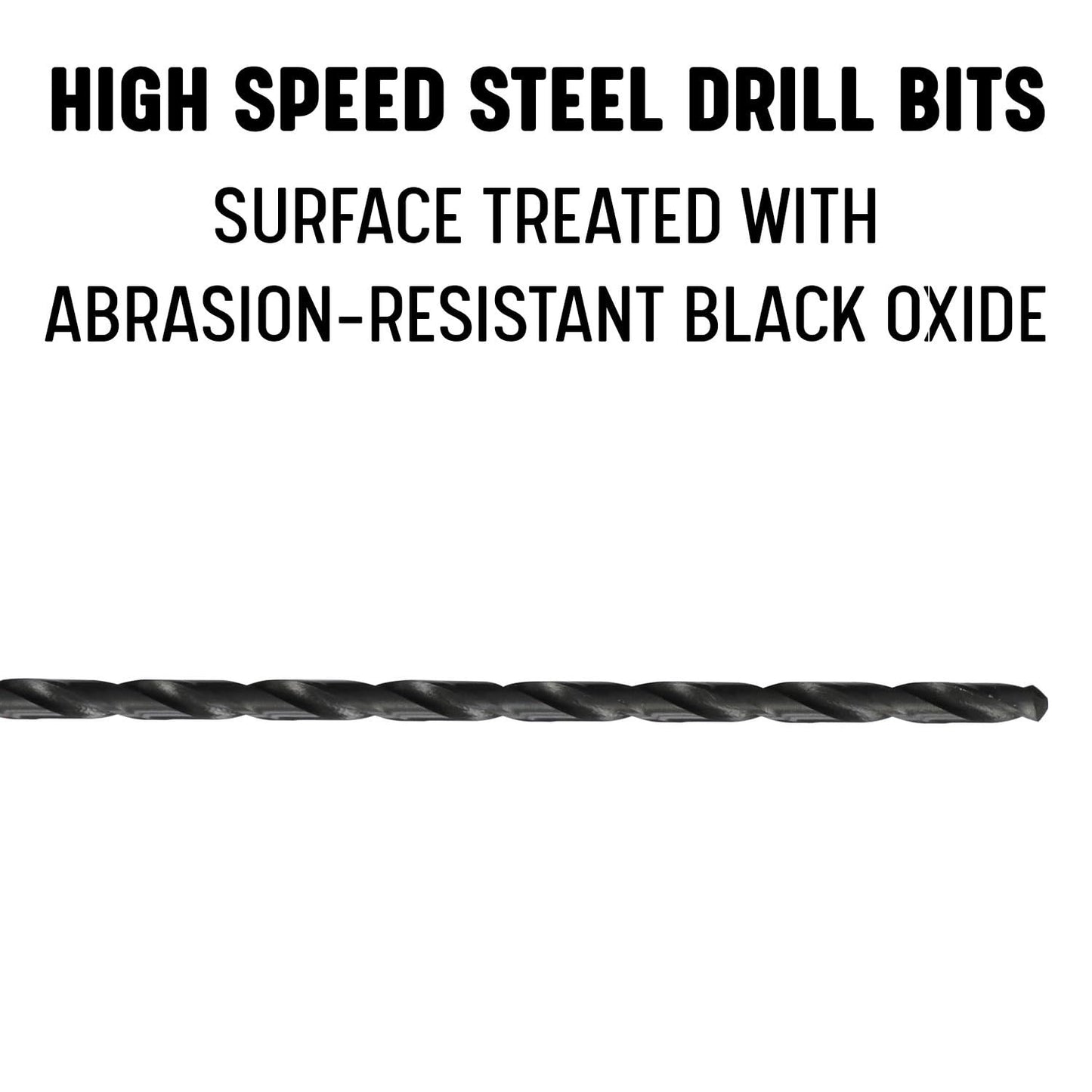 Drill America - DWDDL8X1/4 1/4" x 8" High Speed Steel Extra Long Drill Bit, DWDDL Series