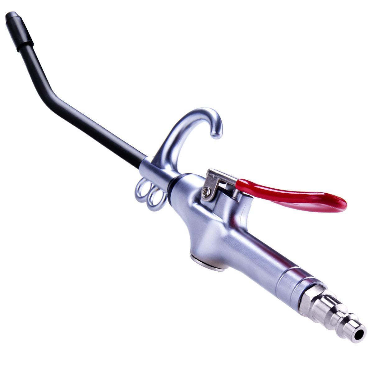 High-Volume Air Blow Gun with Aluminum Body & Rubber Guard, Industrial & Home Air Compressor Nozzle for Dust Cleaning