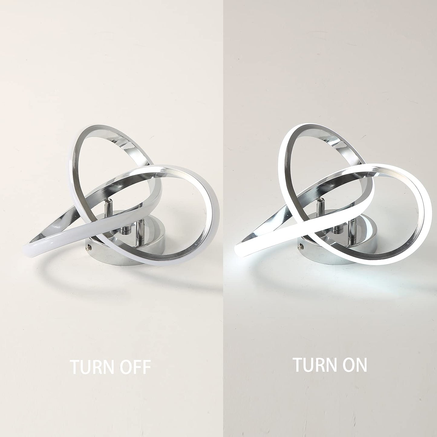 CANEOE Modern LED Ceiling Light, Cool White 6000K Acrylic Flush Mount Fixture for Hallway Bedroom Bathroom Kitchen Balcony Corridor Stair