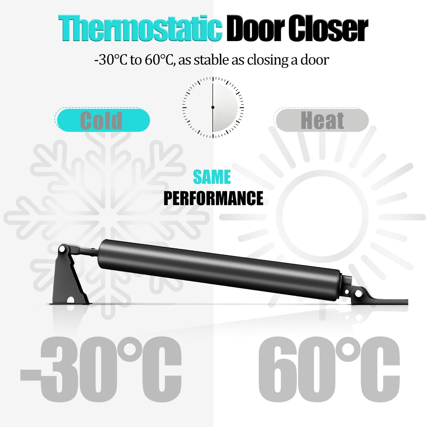 BoXtreamify Storm Door Closer, Heavy Duty Pneumatic Screen Door Closer, Adjustable Closing Speed