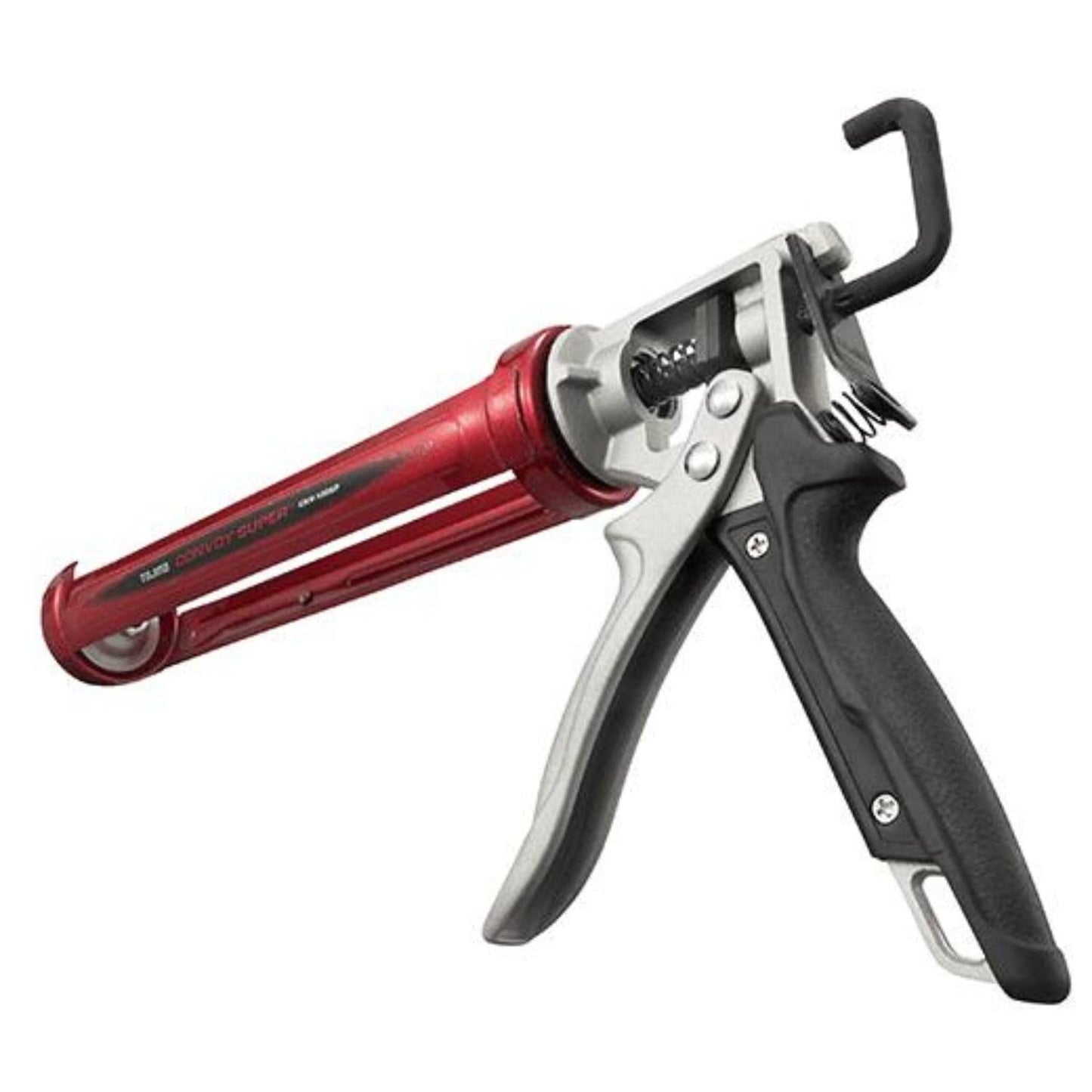 TAJIMA Caulk Gun - 1/10 Gallon (10 oz) Convoy Super Caulking Tool with Rotating Cradle & Auto Flow Stop - CNV-100SP