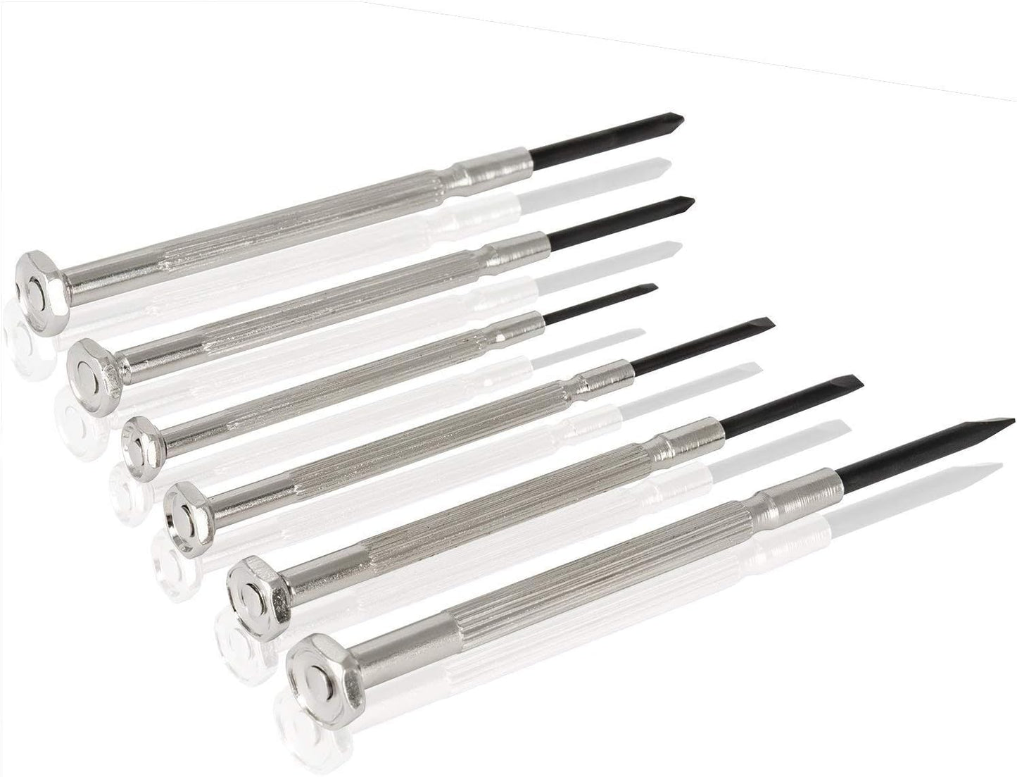 6-Piece Mini Screwdriver Set for Eyeglass, Watch & Jewelry Repair – Flathead & Phillips, Small Precision Tools