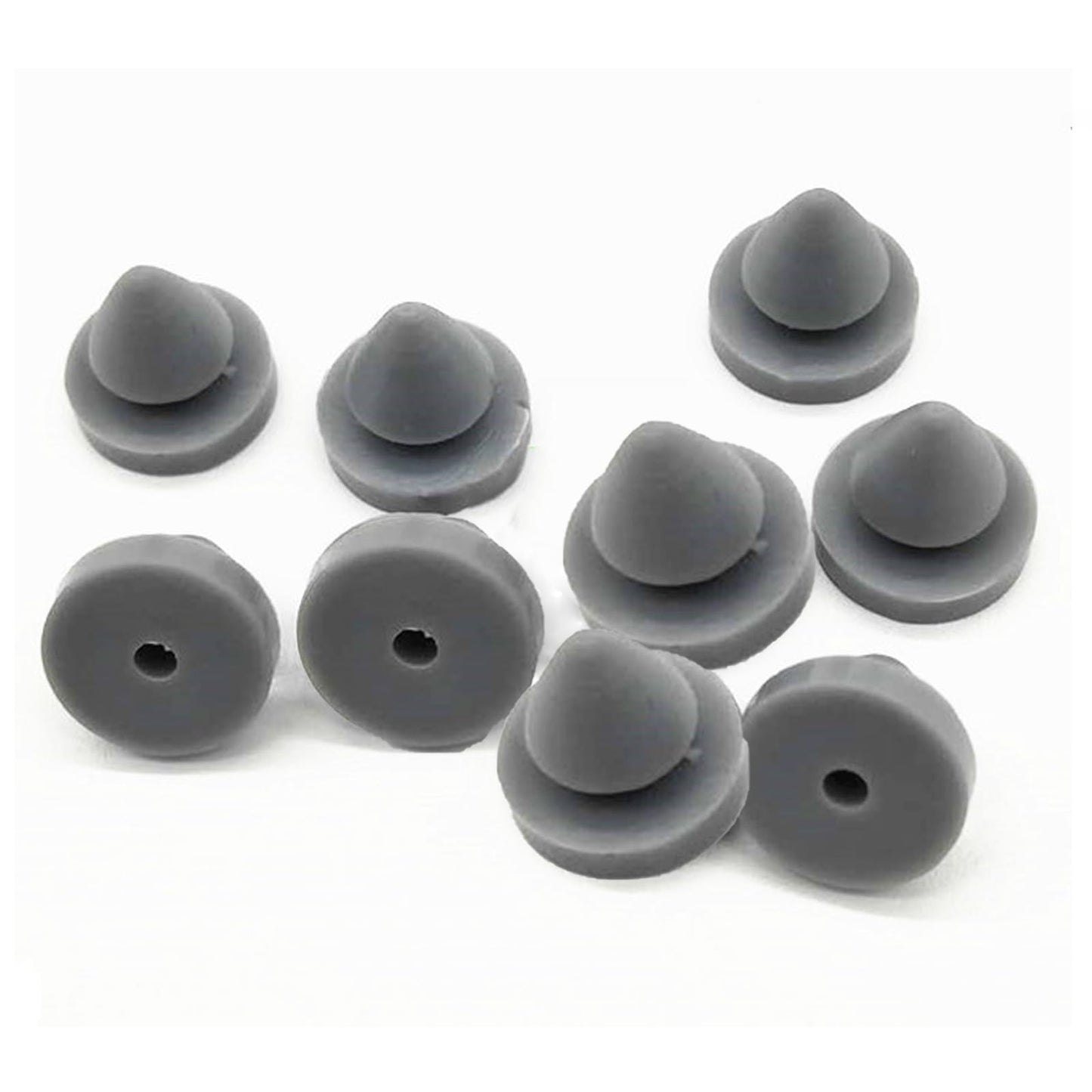 100 Pcs Rubber Door Silencer, Metal Door Anti Collision Silencer Heavy Duty Rubber Hinge Outlet Door Silencer 1/2 Inch Diameter for Metal Frame