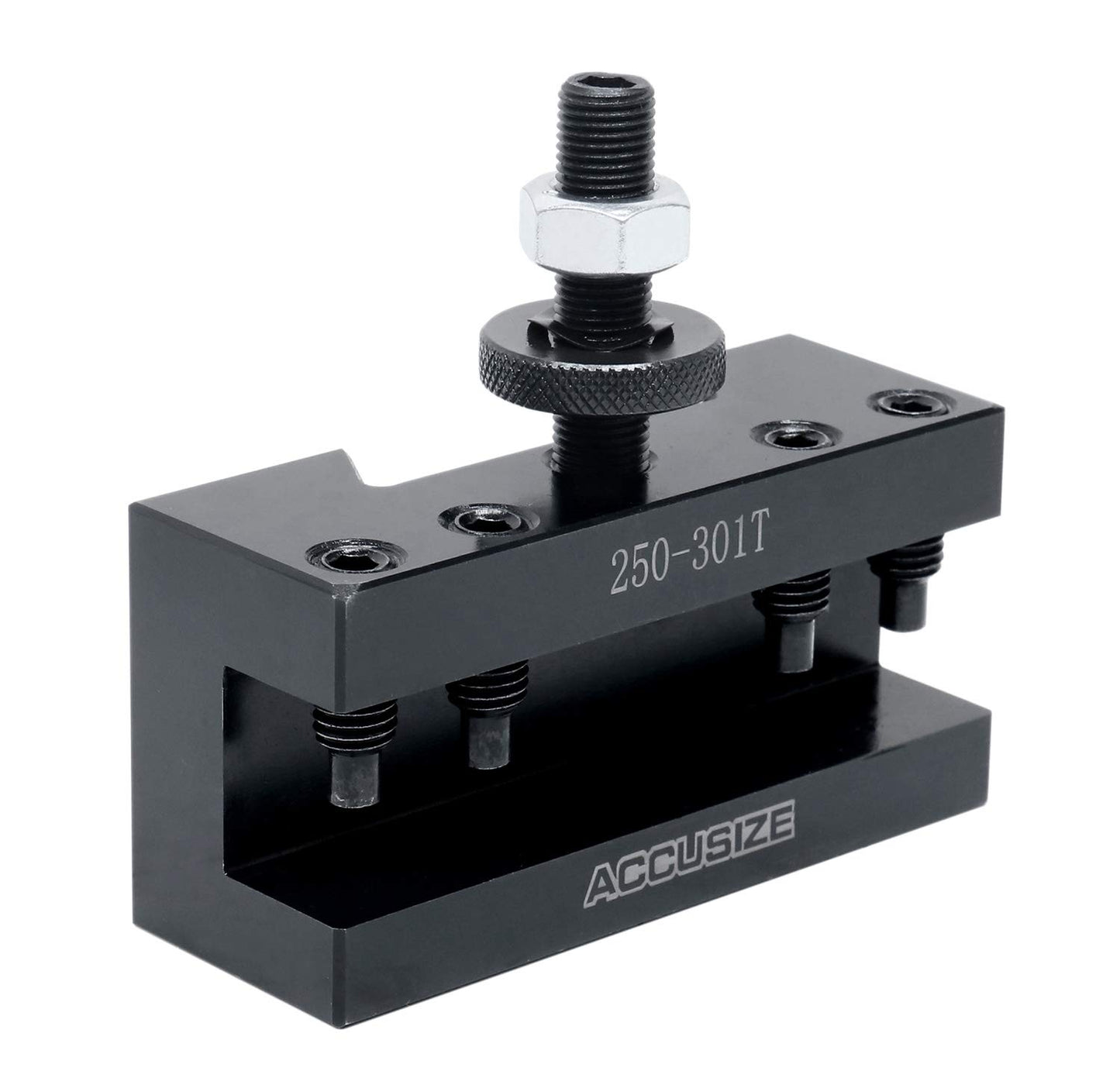 Accusize Industrial Tools CXA Turning and Facing Holder, for 1'' Turning Tools, Quick Change Tool Holder, Style 1, 0250-0301T