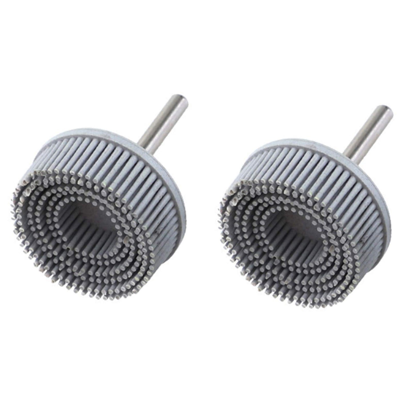 2 Inch Abrasive Bristle Disc, 2PCS 120 Grit White Bristle Disc with 1/4" Shank for Gasket & Coating Removal Rotary Tool