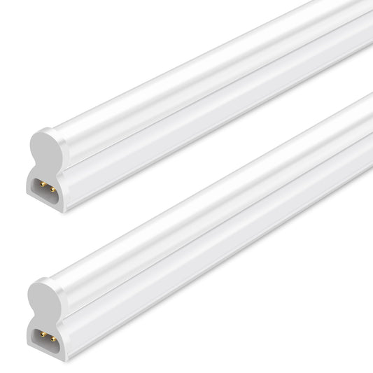 hykolity 2-Pack 4FT LED Shop Light, 22W 2200lm 6500K, Linkable Utility Fixture with Built-in On/Off Switch