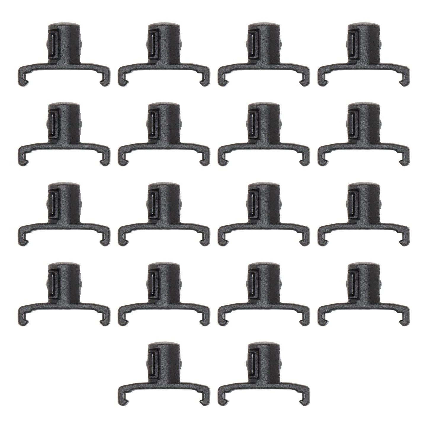 Ernst Manufacturing 3/8-Inch Dura-Pro Twist Lock Socket Clips, 15-Pack, Black - 8441