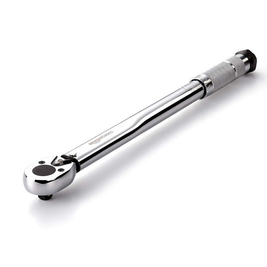 Amazon Basics 3/8-inch Drive Click Torque Wrench - 15-80 ft.-lb, 20.4-108.5 Nm