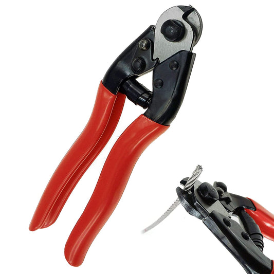Guanlotion Heavy Duty Cable & Wire Cutter, Stainless Steel, Cuts Up to 5/32" Aircraft Wire, Rope, Bike Brakes, DIY Projects