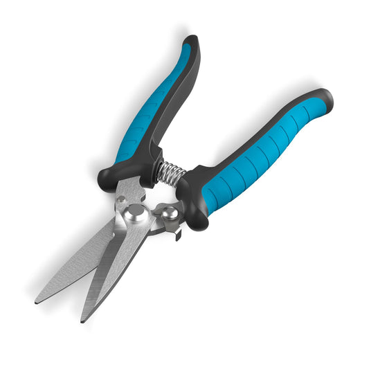 GARTOL 8" Heavy Duty All-Purpose Scissors – Razor-Sharp Tin Snips for Metal, Wire, Insulation, Rope, Cardboard | Ergonomic DIY Tool