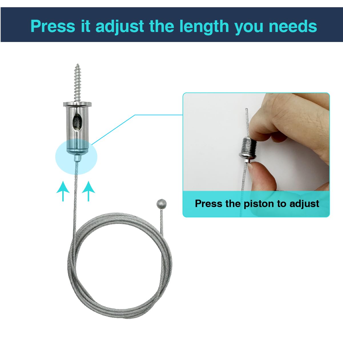 Cezelux 12-Pack Hexagon Pendant Light Suspension Kit, 3.28ft Steel Hanging Chains & Adjustable Wire Rope for Chandelier/Hex Lights