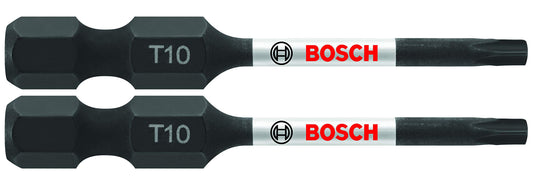 BOSCH ITT10202 2-Pack 2 In. Torx #10 Impact Tough Screwdriving Power Bits
