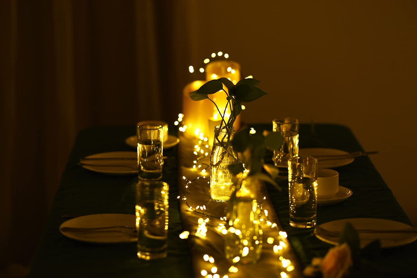 Dailyart 6ft 120 LED Starry String Lights, Battery Operated, Waterproof Copper Wire Fairy Lights for Garden, Wedding, Party, Xmas