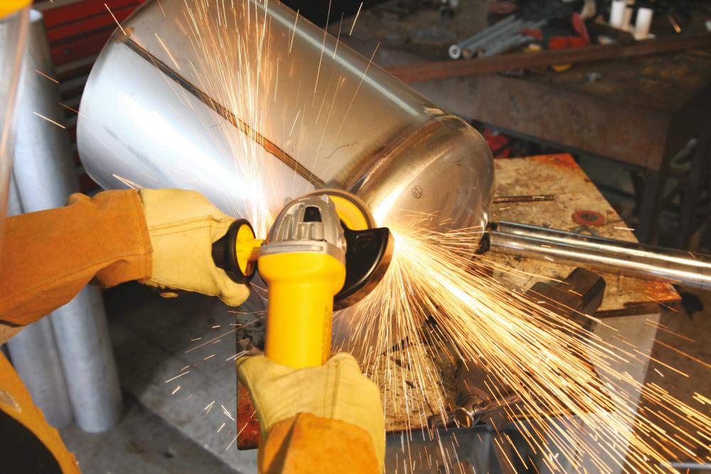 DEWALT Flap Disc, Zirconia, 4-1/2-Inches x 7/8-Inches, 60-Grit (DW8308)