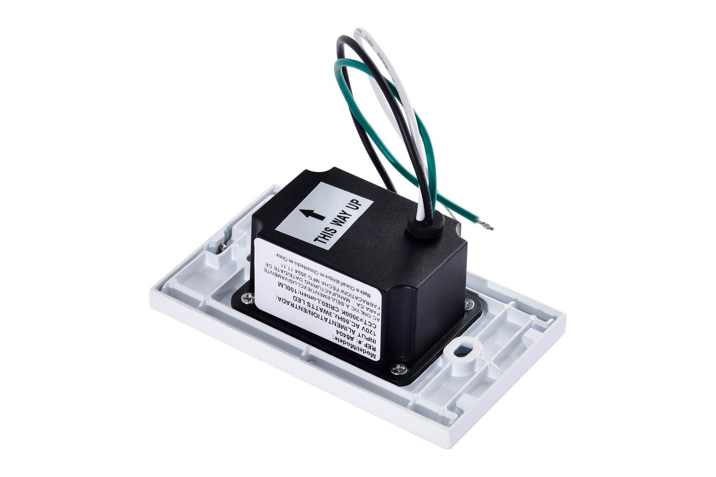 **Edvivi Hardwired LED Step Light, 3000K White Stair Light w/ Motion & Photocell Sensor, Indoor/Outdoor Wet Location, Pathway Patio, 1-Pack**