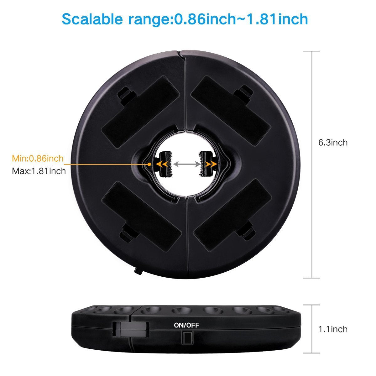 Forlivese 28 LED Patio Umbrella Light, 3 Modes, Cordless, 200 Lux, Battery Operated, Ideal for Outdoor, Camping, Patio, Tents