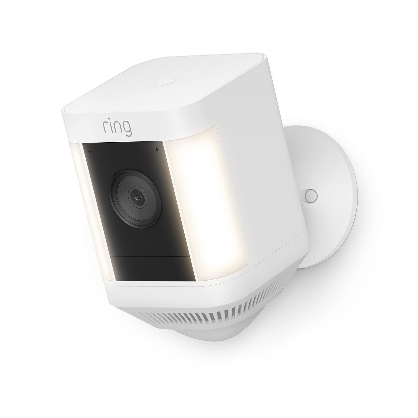 Like-New Ring Spotlight Cam Plus Battery 2022 | HD Security Camera, Two-Way Talk, Color Night Vision & Siren, White